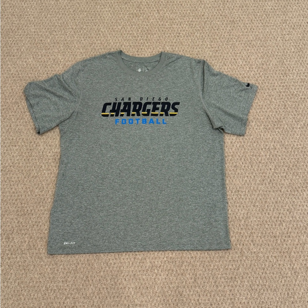 NFL Gray Chargers Short Sleeve Tee